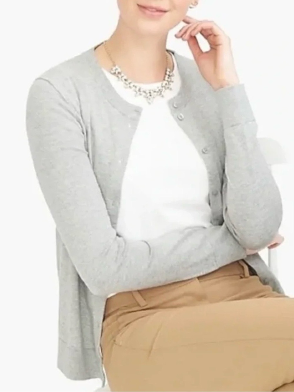 J. Crew Grey ‘The Caryn Cardigan’
